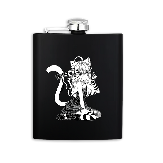 Miniko Mew | Certified Meowlcoholic - Flask